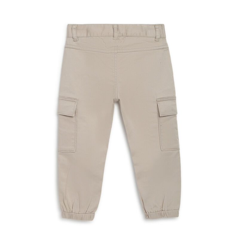 Boys Medium Natural Solid Long Trouser image number null